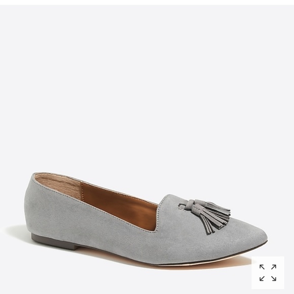 J. Crew Shoes - NEW J Crew grey tassel flats 9